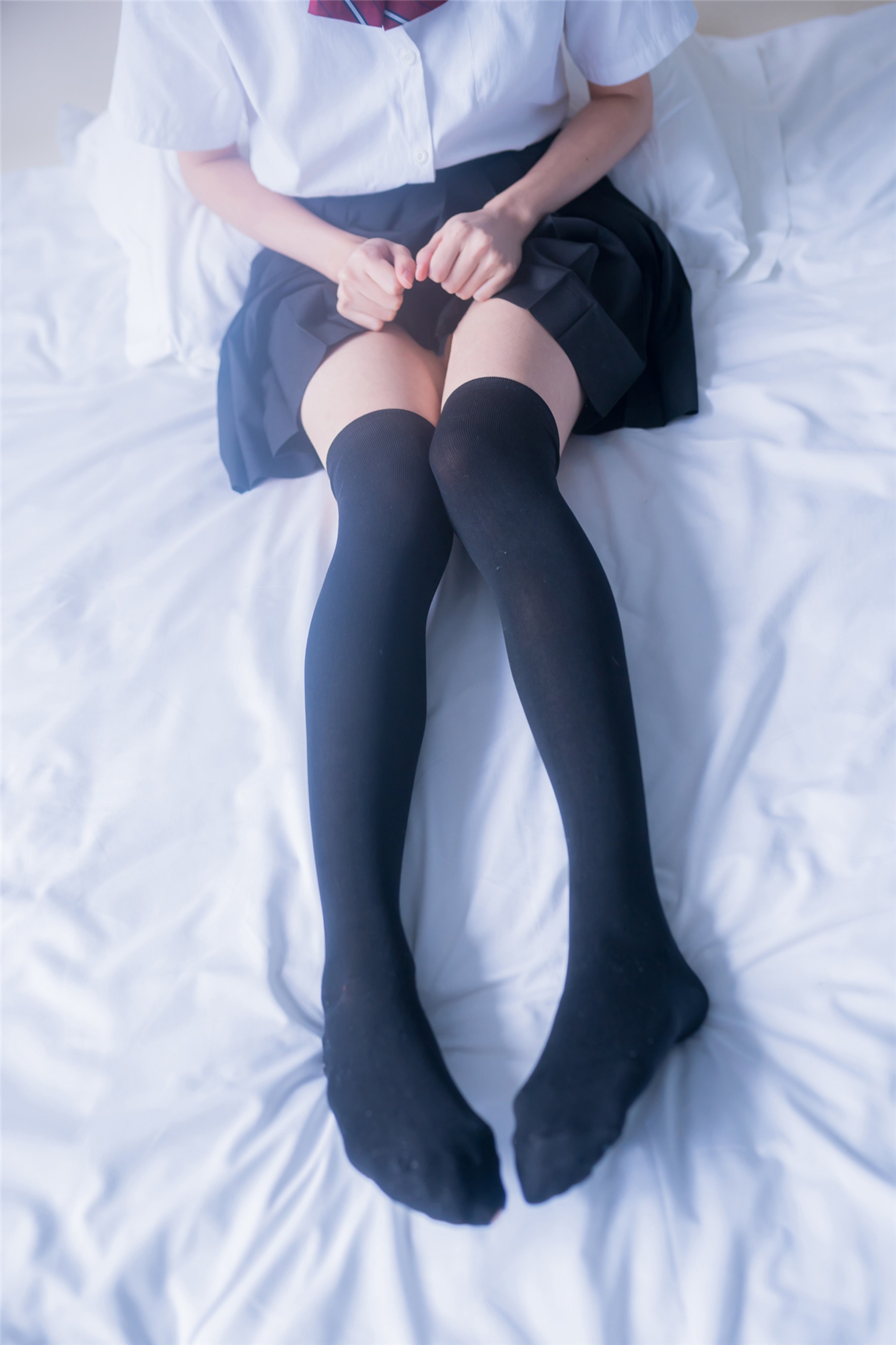 图片[1]-风之领域 – NO.177 床上的黑丝JK [38P]-XikXak